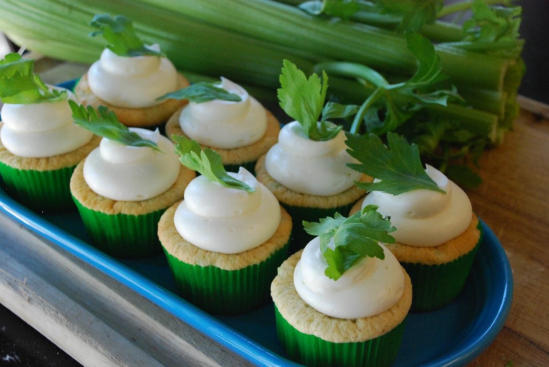 Heather's Florida Kitchen Celery & Cream Cheese Cupcakes Heather's Florida Kitchen