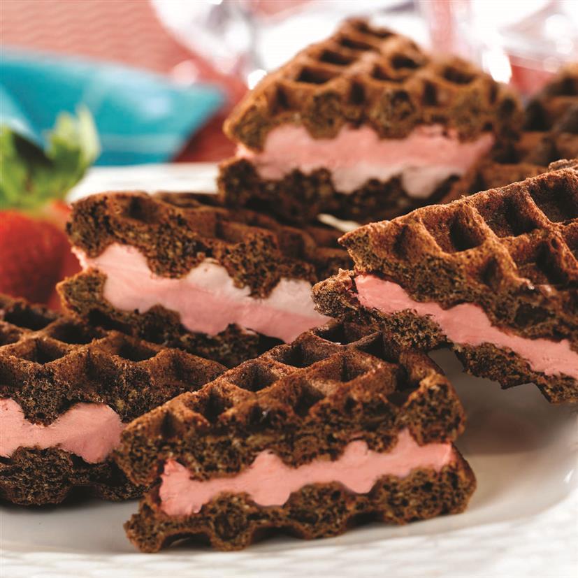 Heather's Florida Kitchen Chocolate Dessert Waffles Heather's