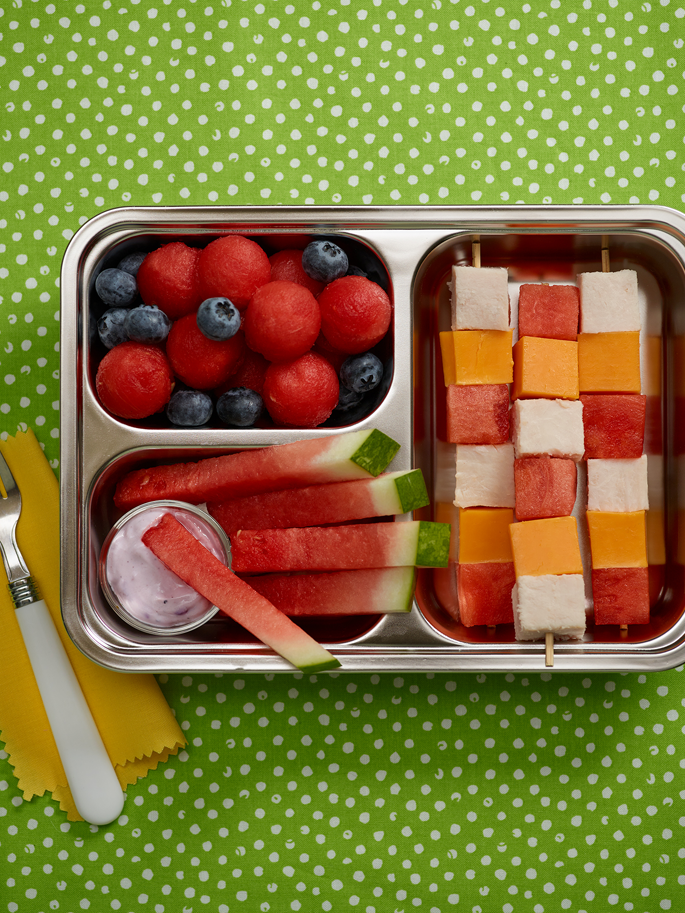 Heather's Florida Kitchen Watermelon, Cheese and Poultry Lunch Box