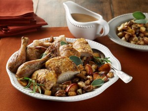Roast Chicken with Apple Cider Pan Gravy
