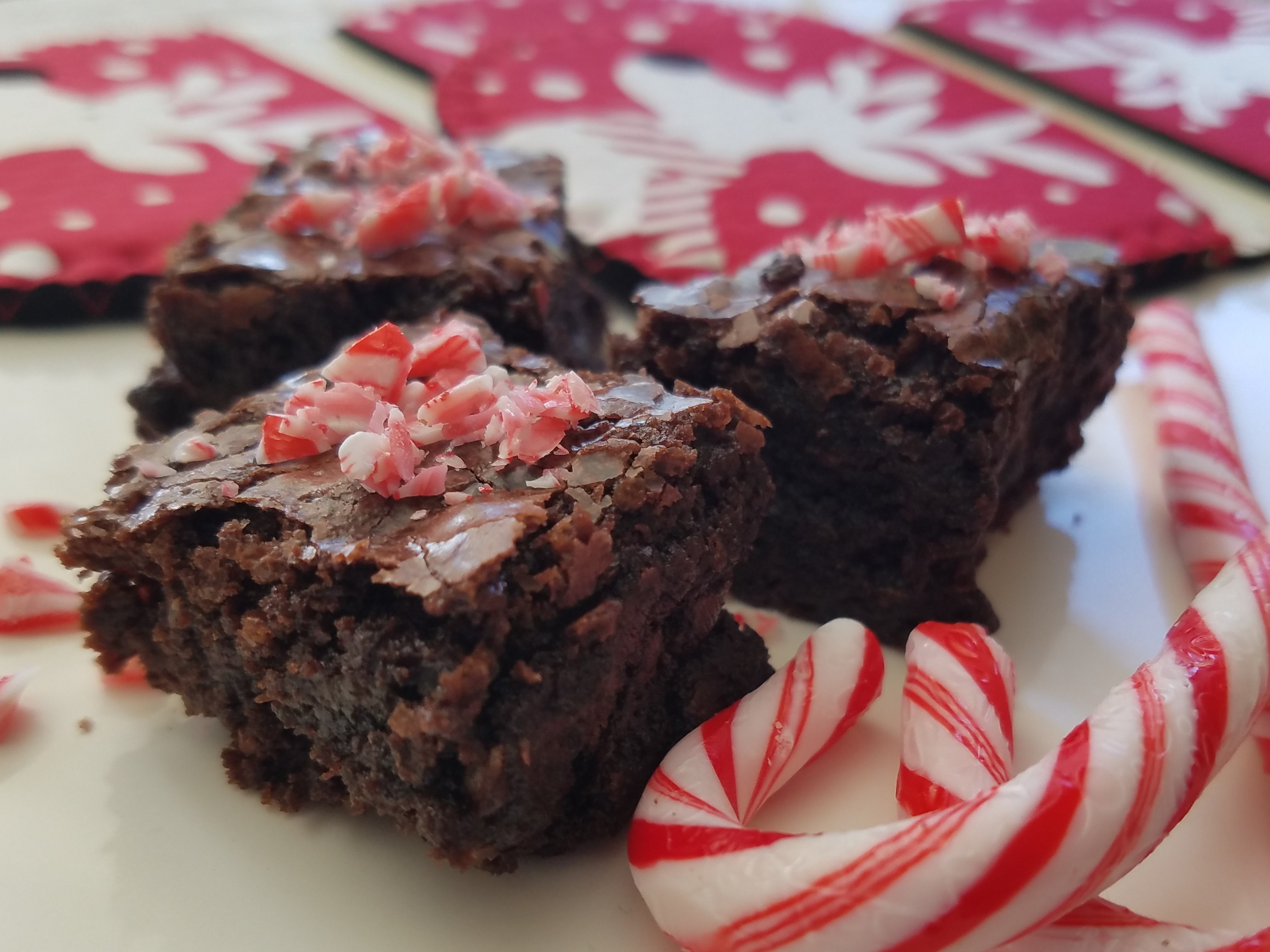 Heather's Florida Kitchen Chocolate Candy Cane Brownies Heather's