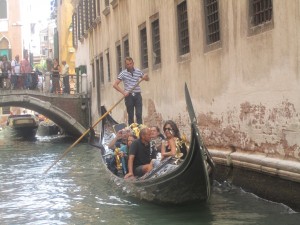 This is how you arrive at Harry's Bar in Venice, Italy. NOT the Harry's Bar in Orlando!