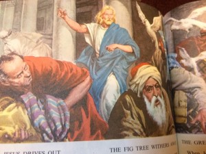 Jesus casts out the banksters Goldman Sachs